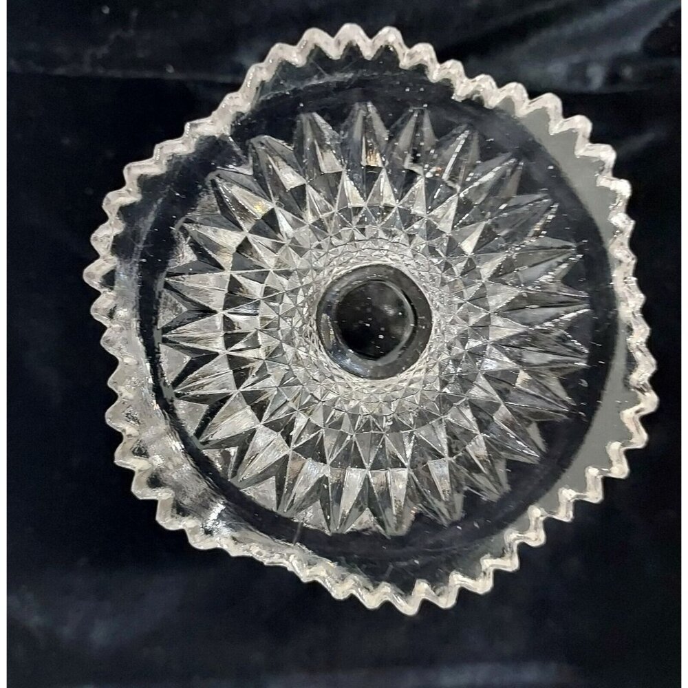 Early American Pressed Pattern Glass (EAPG)Pedestal/Compote Bowl 5" Tall Vintage - Picture 6 of 12